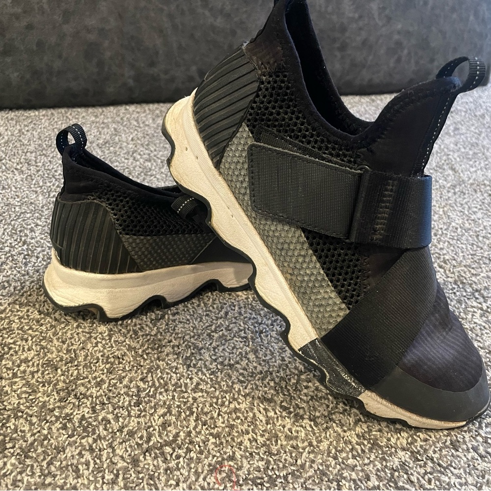 Black and Gray Sorel Sneakers